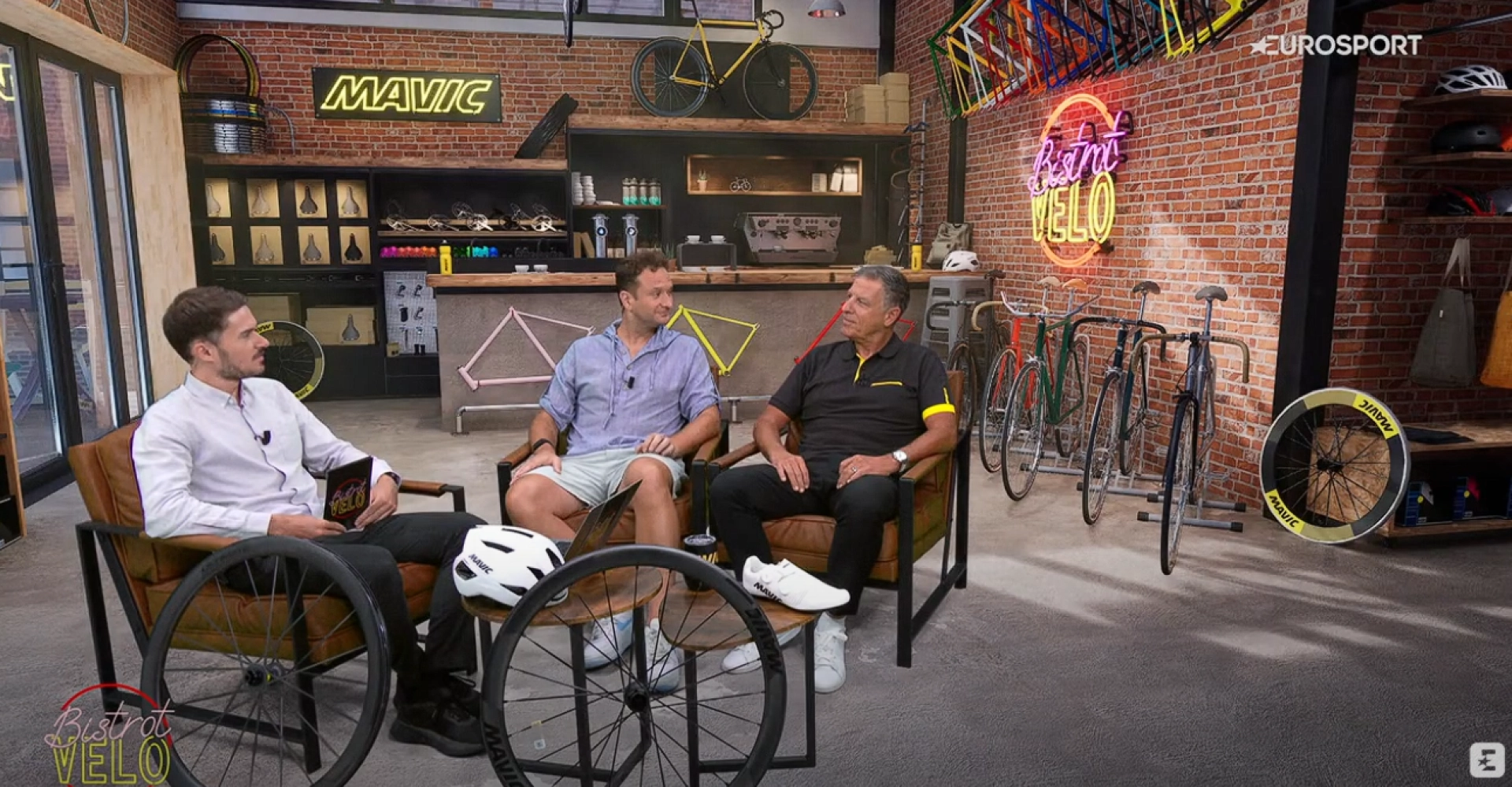 Mavic , sur le plateau de Bistrot Vélo Mavic , sur le plateau de Bistrot Vélo