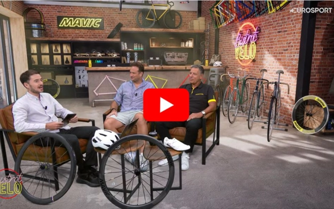 Mavic , sur le plateau de Bistrot Vélo Mavic , sur le plateau de Bistrot Vélo