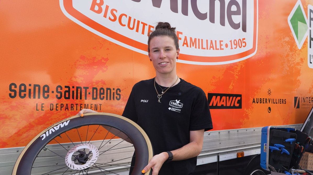 St Michel - Home Preference - Auber93, their wheels for the Tour de France femmes avec Zwift.