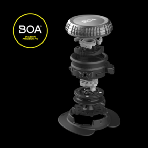 Dual L6 BOA® fit system across two zones for consistent support